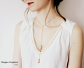 Collier cravate rouge